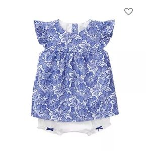 Janie and jack EYELET FLORAL SET 6-12 month size